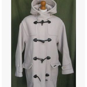 Saint James  duffle wool coat. Cream color. Size 38( US 6-8).